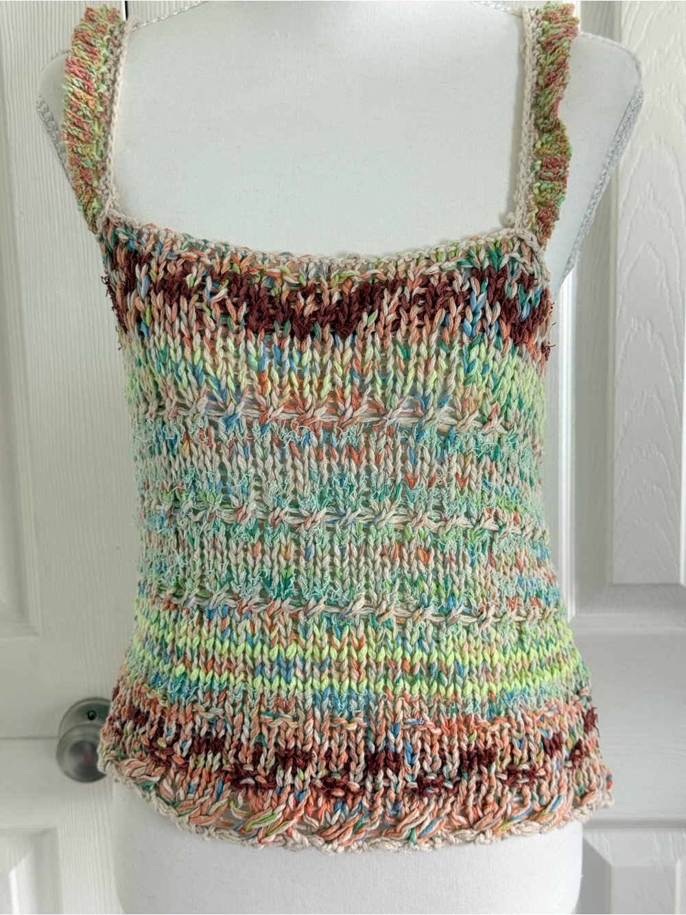 Free People Palmetto Knit Tank Top “Candied Dream Combo” Size Small